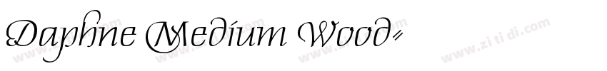Daphne Medium Wood字体转换